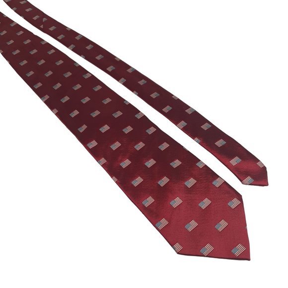 Tango by Max Raab Mens Necktie Patriotic Flag Accessory Office Work Dad Gift - Picture 1 of 5